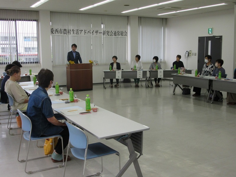 農村生活アドバイザー研究会通常総会での市長挨拶