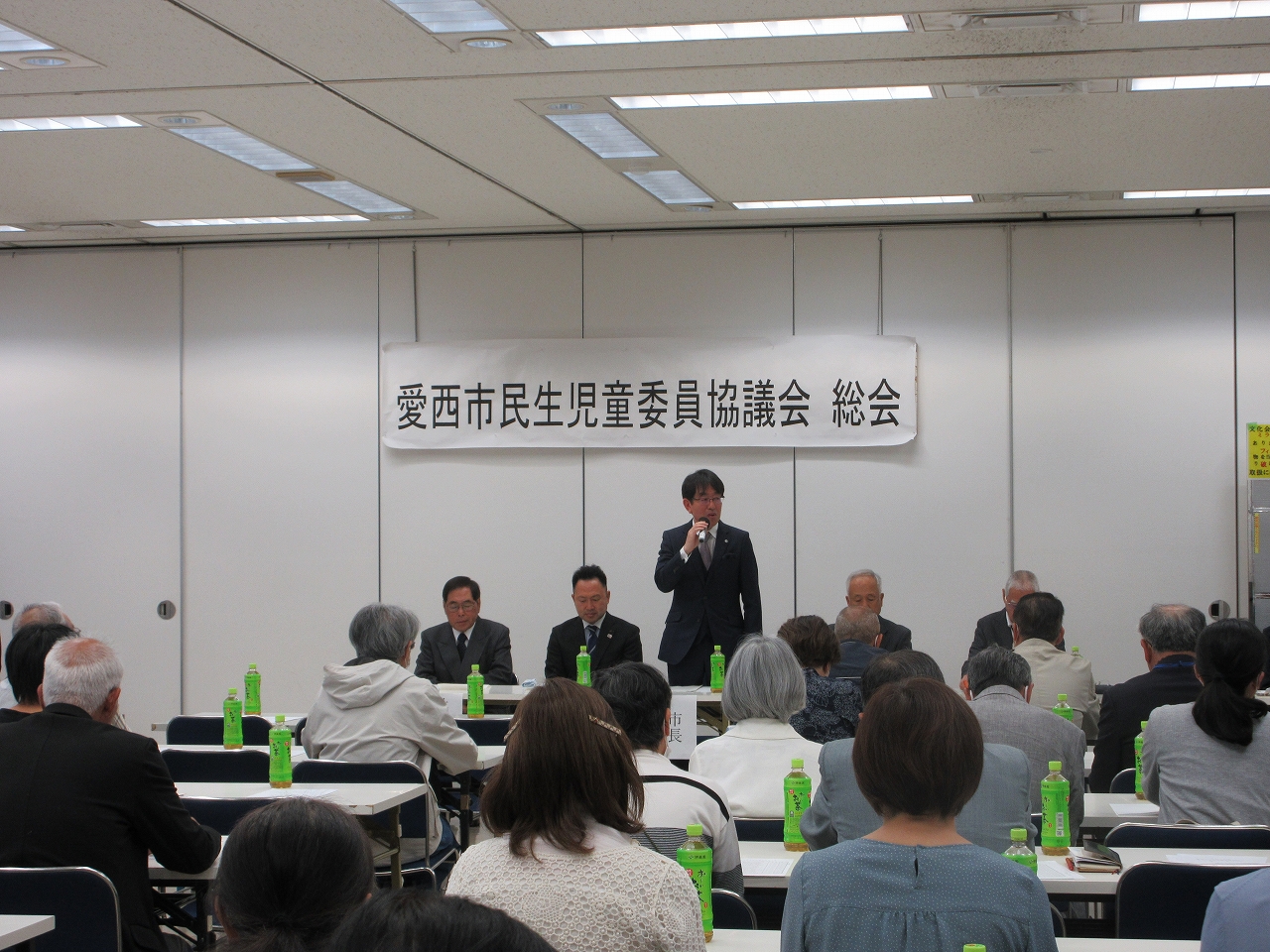 民生児童委員協議会総会の市長挨拶